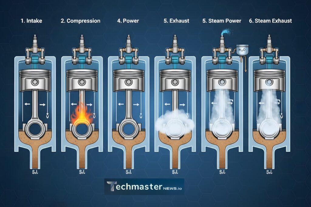 six-stroke engine design,