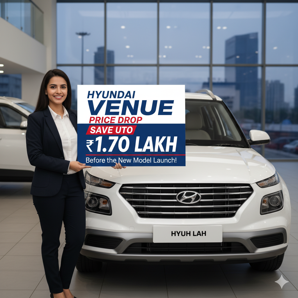 Hyundai Venue Price Drop: Save Up to ₹1.70 Lakh Before the New Model Launch!