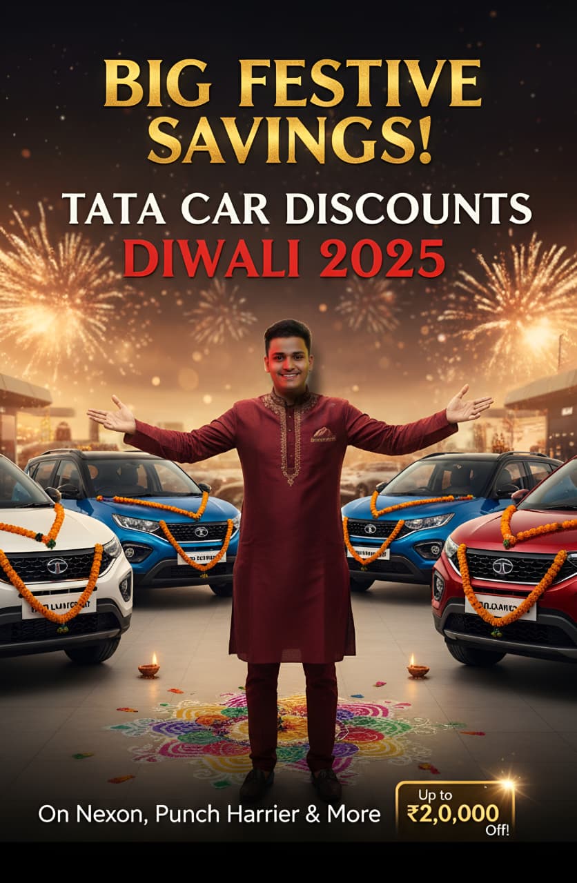 Big Festive Savings! Tata Car Discounts Diwali 2025 on Nexon, Punch, Harrier & More